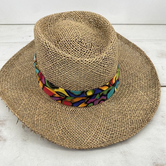 Dorfman Pacific Hat Made in the USA One Size Colorful Band 23" Diameter - Picture 4 of 9